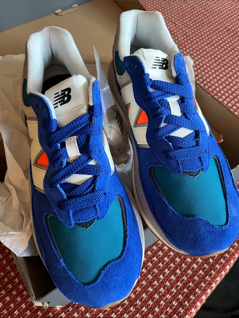 New Balance Men’s Running Course Blue and Orange with Metallic